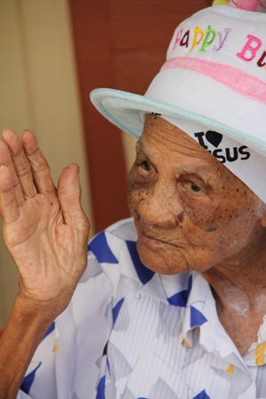 Mrs. Selina Ward of Camps Village celebrating her 101st birthday